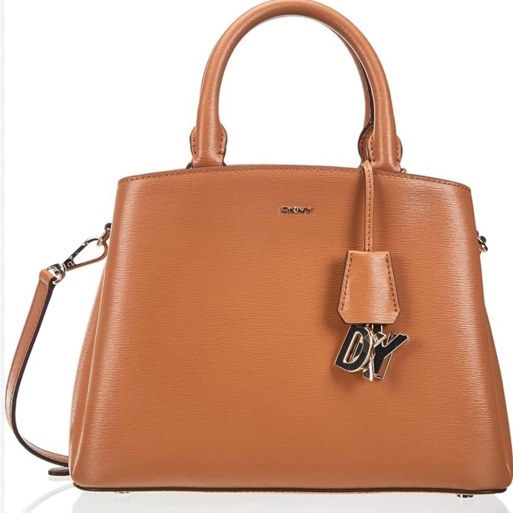 DKNY Caramel Leather Satchel